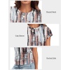 image:imageATHMILE Womens Summer Tops Cap Sleeve Ruched Tshirts Business Casual Crewneck Trendy Outfits Basic Fashion Dressy ClothesTiedye Brown