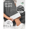 image:imageATHMILE Womens Sweatpants Fleece Wide Leg Lined Baggy Lounge Sweat Pants  Cotton Straight Leg High Waisted Comfort Casual Warm Fall Winter Workout GymBdark Grey