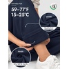 image:imageATHMILE Womens Sweatpants Fleece Wide Leg Lined Baggy Lounge Sweat Pants  Cotton Straight Leg High Waisted Comfort Casual Warm Fall Winter Workout GymBnavy