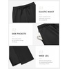 image:imageATHMILE Womens Sweatpants Fleece Wide Leg Lined Baggy Lounge Sweat Pants  Cotton Straight Leg High Waisted Comfort Casual Warm Fall Winter Workout GymBblack