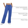 image:imageATHMILE Womens Sweatpants Fleece Wide Leg Lined Baggy Lounge Sweat Pants  Cotton Straight Leg High Waisted Comfort Casual Warm Fall Winter Workout GymAblue