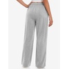 image:imageATHMILE Womens Sweatpants Fleece Wide Leg Lined Baggy Lounge Sweat Pants  Cotton Straight Leg High Waisted Comfort Casual Warm Fall Winter Workout GymBgrey
