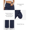image:imageATHMILE Womens Sweatpants Fleece Wide Leg Lined Baggy Lounge Sweat Pants  Cotton Straight Leg High Waisted Comfort Casual Warm Fall Winter Workout GymAnavy Blue