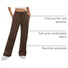 image:imageATHMILE Womens Sweatpants Fleece Wide Leg Lined Baggy Lounge Sweat Pants  Cotton Straight Leg High Waisted Comfort Casual Warm Fall Winter Workout GymAbrown