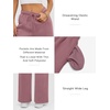 image:imageATHMILE Womens Sweatpants Fleece Wide Leg Lined Baggy Lounge Sweat Pants  Cotton Straight Leg High Waisted Comfort Casual Warm Fall Winter Workout GymAdark Pink