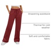 image:imageATHMILE Womens Sweatpants Fleece Wide Leg Lined Baggy Lounge Sweat Pants  Cotton Straight Leg High Waisted Comfort Casual Warm Fall Winter Workout GymAwine Red