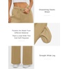 image:imageATHMILE Womens Sweatpants Fleece Wide Leg Lined Baggy Lounge Sweat Pants  Cotton Straight Leg High Waisted Comfort Casual Warm Fall Winter Workout GymAlight Brown