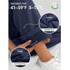 image:imageATHMILE Womens Sweatpants Fleece Wide Leg Lined Baggy Lounge Sweat Pants  Cotton Straight Leg High Waisted Comfort Casual Warm Fall Winter Workout GymAnavy Blue
