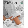 image:imageATHMILE Womens Sweatpants Fleece Wide Leg Lined Baggy Lounge Sweat Pants  Cotton Straight Leg High Waisted Comfort Casual Warm Fall Winter Workout GymGrey