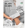 image:imageATHMILE Womens Sweatpants Fleece Wide Leg Lined Baggy Lounge Sweat Pants  Cotton Straight Leg High Waisted Comfort Casual Warm Fall Winter Workout GymBgrey