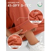 image:imageATHMILE Womens Sweatpants Fleece Wide Leg Lined Baggy Lounge Sweat Pants  Cotton Straight Leg High Waisted Comfort Casual Warm Fall Winter Workout GymAorange