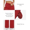 image:imageATHMILE Womens Sweatpants Fleece Wide Leg Lined Baggy Lounge Sweat Pants  Cotton Straight Leg High Waisted Comfort Casual Warm Fall Winter Workout GymAwatermelonred
