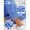 image:imageATHMILE Womens Sweatpants Fleece Wide Leg Lined Baggy Lounge Sweat Pants  Cotton Straight Leg High Waisted Comfort Casual Warm Fall Winter Workout GymAgray Blue