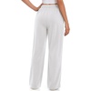 image:imageATHMILE Womens Sweatpants Fleece Wide Leg Lined Baggy Lounge Sweat Pants  Cotton Straight Leg High Waisted Comfort Casual Warm Fall Winter Workout GymBwhite