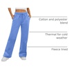 image:imageATHMILE Womens Sweatpants Fleece Wide Leg Lined Baggy Lounge Sweat Pants  Cotton Straight Leg High Waisted Comfort Casual Warm Fall Winter Workout GymAgray Blue