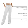 image:imageATHMILE Womens Sweatpants Fleece Wide Leg Lined Baggy Lounge Sweat Pants  Cotton Straight Leg High Waisted Comfort Casual Warm Fall Winter Workout GymAwhite