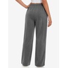 image:imageATHMILE Womens Sweatpants Fleece Wide Leg Lined Baggy Lounge Sweat Pants  Cotton Straight Leg High Waisted Comfort Casual Warm Fall Winter Workout GymBdark Grey