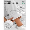 image:imageATHMILE Womens Sweatpants Fleece Wide Leg Lined Baggy Lounge Sweat Pants  Cotton Straight Leg High Waisted Comfort Casual Warm Fall Winter Workout GymAwhite