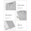 image:imageATHMILE Womens Sweatpants Fleece Wide Leg Lined Baggy Lounge Sweat Pants  Cotton Straight Leg High Waisted Comfort Casual Warm Fall Winter Workout GymBgrey