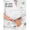 image:imageATHMILE Womens Sweatpants Fleece Wide Leg Lined Baggy Lounge Sweat Pants  Cotton Straight Leg High Waisted Comfort Casual Warm Fall Winter Workout GymBwhite
