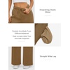 image:imageATHMILE Womens Sweatpants Fleece Wide Leg Lined Baggy Lounge Sweat Pants  Cotton Straight Leg High Waisted Comfort Casual Warm Fall Winter Workout GymAcoffee Grey