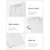 image:imageATHMILE Womens Sweatpants Fleece Wide Leg Lined Baggy Lounge Sweat Pants  Cotton Straight Leg High Waisted Comfort Casual Warm Fall Winter Workout GymBwhite