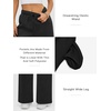 image:imageATHMILE Womens Sweatpants Fleece Wide Leg Lined Baggy Lounge Sweat Pants  Cotton Straight Leg High Waisted Comfort Casual Warm Fall Winter Workout GymBlack
