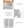image:imageATHMILE Womens Sweatpants Fleece Wide Leg Lined Baggy Lounge Sweat Pants  Cotton Straight Leg High Waisted Comfort Casual Warm Fall Winter Workout GymGrey
