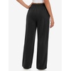 image:imageATHMILE Womens Sweatpants Fleece Wide Leg Lined Baggy Lounge Sweat Pants  Cotton Straight Leg High Waisted Comfort Casual Warm Fall Winter Workout GymBblack