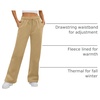 image:imageATHMILE Womens Sweatpants Fleece Wide Leg Lined Baggy Lounge Sweat Pants  Cotton Straight Leg High Waisted Comfort Casual Warm Fall Winter Workout GymAlight Brown