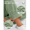image:imageATHMILE Womens Sweatpants Fleece Wide Leg Lined Baggy Lounge Sweat Pants  Cotton Straight Leg High Waisted Comfort Casual Warm Fall Winter Workout GymAgray Green