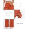 image:imageATHMILE Womens Sweatpants Fleece Wide Leg Lined Baggy Lounge Sweat Pants  Cotton Straight Leg High Waisted Comfort Casual Warm Fall Winter Workout GymAorange