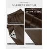image:imageATHMILE Womens Sweatpants Wide Leg Baggy High Waist Y2K Pants Fall Winter Spring Joggers Clothes with PocketsChocolate Brown