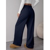 image:imageATHMILE Womens Sweatpants Wide Leg Baggy High Waist Y2K Pants Fall Winter Spring Joggers Clothes with PocketsNavy Blue