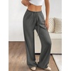 image:imageATHMILE Womens Sweatpants Wide Leg Barrel Pants Baggy Joggers Low Waist Fall Fashion Winter Clothing Pockets 2026Dark Grey