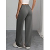 image:imageATHMILE Womens Sweatpants Wide Leg Barrel Pants Baggy Joggers Low Waist Fall Fashion Winter Clothing Pockets 2026Dark Grey