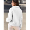 image:imageATHMILE Womens Sweatshirts Half Zip Cropped Pullover Fleece Quarter Zipper Hoodies 2026 Fall Fashion Outfits ClothesWhite