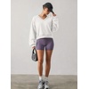image:imageATHMILE Womens V Neck Crop Top Long Sleeve Sweatshirt  Open Back Tops for Women Fashion Sexy Y2K Casual Fall Clothes 2026White
