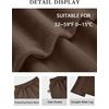 image:imageATHMILE Womens Wide Leg Fleece Lined Sweatpants High Waisted Baggy Drawstring Joggers Straight Leg Sweat PantsBrown