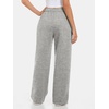 image:imageATHMILE Womens Wide Leg Fleece Lined Sweatpants High Waisted Baggy Drawstring Joggers Straight Leg Sweat PantsDark Grey