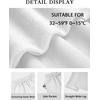 image:imageATHMILE Womens Wide Leg Fleece Lined Sweatpants High Waisted Baggy Drawstring Joggers Straight Leg Sweat PantsWhite