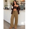 image:imageATHMILE Womens Wide Leg Fleece Sweatpants High Waisted Teen Girl Pants  Fall Fashion Winter Clothes Lounge Travel Joggers With PocketsCoffee Grey