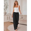 image:imageATHMILE Womens Wide Leg Sweatpants Low Rise Baggy Pants Fall Fashion Lounge Lightweight Sweat Pants with PocketsBlack
