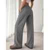 image:imageATHMILE Womens Wide Leg Sweatpants Low Rise Baggy Pants Fall Fashion Lounge Lightweight Sweat Pants with PocketsGrey