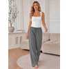 image:imageATHMILE Womens Wide Leg Sweatpants Low Rise Baggy Pants Fall Fashion Lounge Lightweight Sweat Pants with PocketsGrey