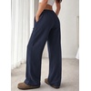 image:imageATHMILE Womens Wide Leg Sweatpants Low Rise Baggy Pants Fall Fashion Lounge Lightweight Sweat Pants with PocketsNavy
