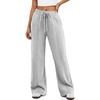 image:imageATHMILE Wide Leg Sweatpants Women High Waisted Baggy Lounge Pants Casual Comfy Joggers Fall Fashion Trendy Gym ClothesGrey