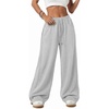 image:imageATHMILE Womens Baggy Wide Leg Pants Y2k Teen Girl Drawstring Track Pants Lounge Sweatpants Women 2026Grey