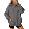 image:imageATHMILE Womens Oversized Hoodies Fleece Sweatshirts with Pocket  Drop Shoulder Fall ClothesTrendy Streetwear PulloverComfort Workout Winter OutfitsDark Grey