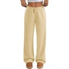 image:imageATHMILE Womens Sweatpants Wide Leg Barrel Pants Baggy Joggers Low Waist Fall Fashion Winter Clothing Pockets 2026Apricot